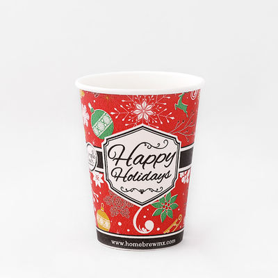 Coupe en papier murale unique de 360 ml en PLA revêtement Biodégradable Coupe en papier de marque