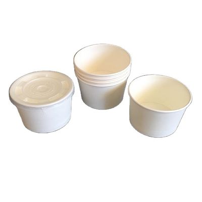 Un bol de papier jetable de 350 ml PE recouvert pour imprimer sur mesure
