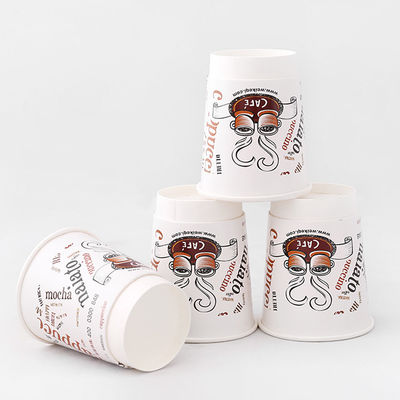 12 oz 430 ml Coupes à double paroi PE revêtues Coupes jetables compostables en papier