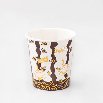 6 oz 180 ml papier mural unique Gobelets chauds PE revêtus 72 mm