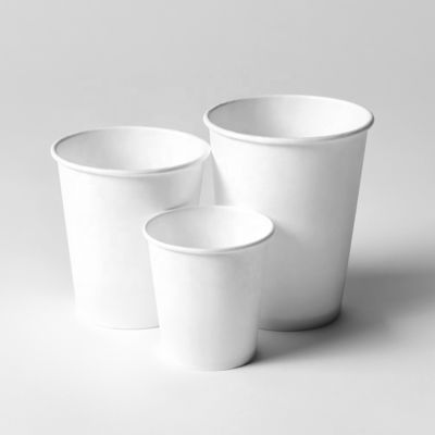 Coupe de papier en PLA revêtue de papier à paroi simple 3,5 oz 85 ml Coupe à froid en PLA biodégradable