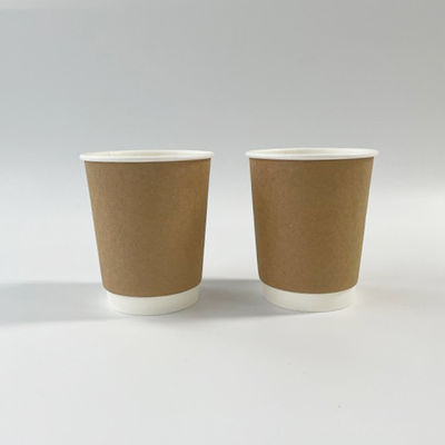 Coupe à papier Kraft à double paroi Kraft 3OZ 75 ml Coupe à café jetable