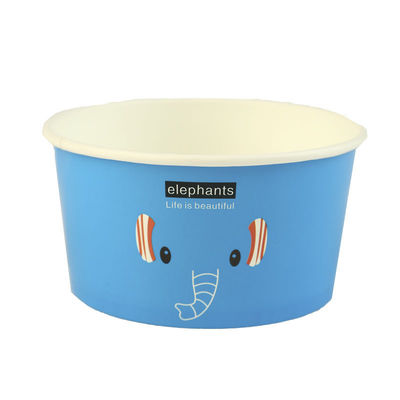 Bouteille en papier de déjeuner Taille personnalisée 930 ml Bouteilles rondes de crème glacée jetables en PLA