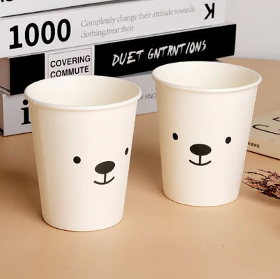 Coupe de papier à paroi unique de qualité alimentaire 230 ml 8,5 oz