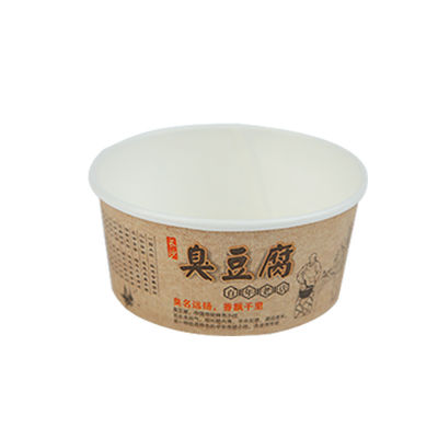 Cuve à soupe biodégradable jetable 363 ml Cuve à contenant alimentaire Cuve sans revêtement en plastique