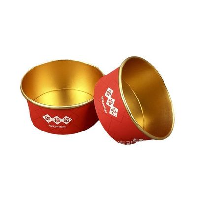 Coupe à usage unique en papier d'aluminium imprimé sur mesure PE PLA Gold Coupe à usage unique Grand