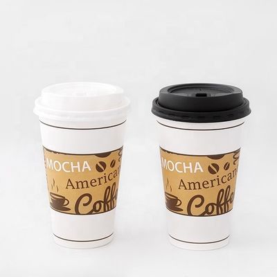 Un seul verre en papier sans plastique, résistant à la chaleur, compostable, jetable