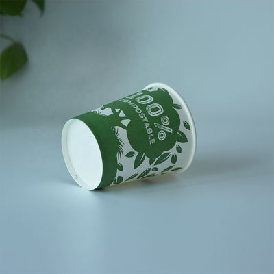 3 oz 75 ml tasse en papier mural unique Biodégradable marque tasses jetables