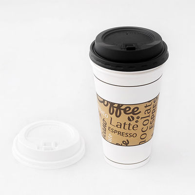 Coupe de café en plastique jetable imperméable à la fuite PP PS PLA sans paille