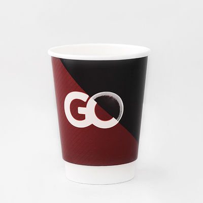 Coupe de papier à double paroi biodégradable 8 oz 300 ml Coupe compostable pour boissons chaudes