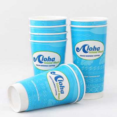 0.3L tasses jetables pour boissons froides 8oz tasses de café compostables à double paroi