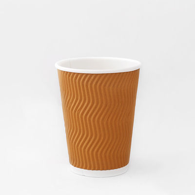 Coupe à café biodégradable à ondulation en papier