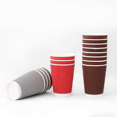 Des tasses jetables de 16 oz en PLA enduites de 540 ml de papier kraft