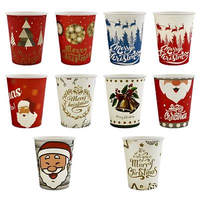 Une tasse en papier double PE recouverte à usage unique 9 oz 250 ml peut être personnalisée