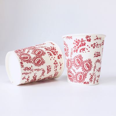 Coupe en papier unique enduite sans plastique écologique et sain 270 ml 9,5 oz imprimable