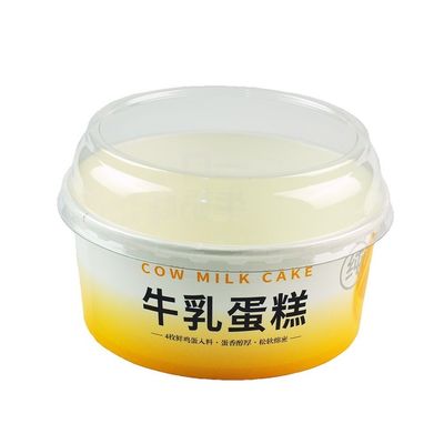 Des petits bols en papier sans plastique pour la soupe 650 ml à paroi simple biodégradables pour les gâteaux de restauration rapide