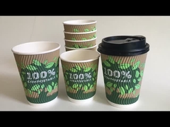Des tasses de papier peint en carton kraft 12 oz
