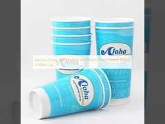 Fabrique directe 8 oz double paroi sans plastique enduit 300 ml tasse de café